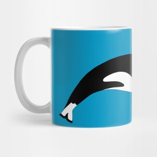 Killer whale diving Mug